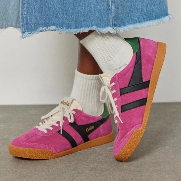 Gola Shoes - Gola Elan Sneakers Women’s - Fuchsia/Black/Evergreen - NWT